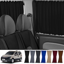 Pandami Fiat Fiorino 2007+ Uyumlu Siyah Raylı Oto Perde Takımı