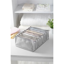 8 Gözlü Gri Benekli Çekmece Içi Düzenleyici Organizer Xlarge Kumaş 40 X 30 Gri Diğer