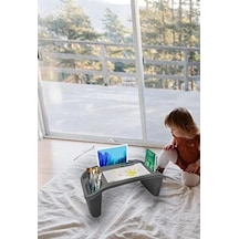 Çok Amaçlı Gri Plastik Laptop Masası