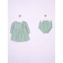 Aydodo Kız Bebek Muslin Elbise Mint