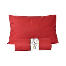 Ranforce Çift Kişilik Lastikli Çarşaf Seti Kırmızı 160x200
