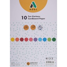 Adel Fon Kartonu, 25x35, Karışık, 10'lu Genel