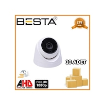 2 Mp 1080p 6 Atom Led Dome Ahd Güvenlik Kamerası 10 Adet Koli