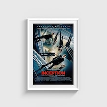 Inception 2010 Film Posteri Tablo Çerçeveli Poster Duvar Dekorasyonu Beyaz Çerçeveli Tablo Beyaz Çerçeveli Tablo Dn11d288beyaz