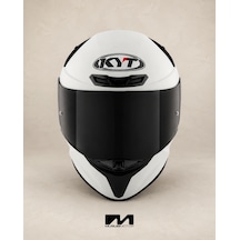Kyt Tt-revo Kask Plaın Whıte Beyaz