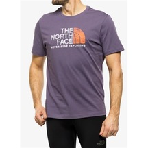 The North Face  M S/S Rust 2 Tee Erkek T-Shirt Nf0A4M68Iwa1-Lunarslate/Dustycoralorng