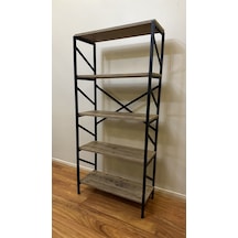 Modern Style Home Metal Kitaplık 5 Raflı Çok Amaçlı Dosya Kitap Rafı Ofis Salon Raf 150 Cm Ceviz Kahverengi Modernk04 Modern Style Home Metal Kitaplık 5 Raflı Çok Amaçlı Dosya Kitap Rafı Ofis Salon Raf 150 Cm Ceviz Kahverengi Modernk04
