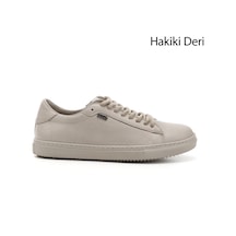Gönderi(R) Gönderi R Bej Antik Bağcıklı Termo Taban Hakiki Deri Sneaker Bej