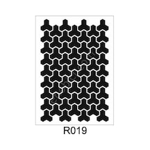 Ardışık Desen Stencil Şablon 25X25 R-019