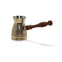 2 Adet Pirinç Cezve 4.75'' Ölçüsünde Geleneksel Türk Kahvesi İçin Cezve, Ibrik Ve Coffee Pot