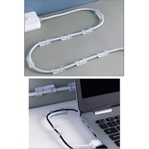 Kablo Sabitleyici Klipsler 20 Adet Kablo Düzenleyici Duvar Fayans Cam Kablo Tutucu Yapışkanlı Klips 4915