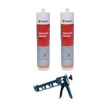 Duşakabin Silikonu Beyaz 2'li Set +tabanca