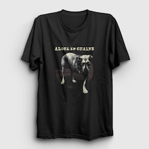 Presmono Unisex Dog Alice In Chains T-shirt Siyah