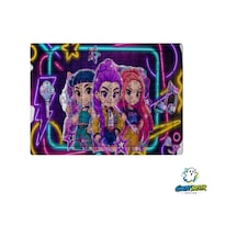 K-pop Demon Hunters 99 Parça Ayaklı Puzzle Dekoratif Çocuk Yapbozu 0259