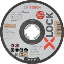 Bosch - X-Lock - 125 1.0 Mm Standard Seri Düz Inox Paslanmaz Çel