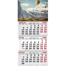 2026 Yılı Gemici Takvimi- Dağ, Gökyüzü Ve Balonlar