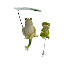 Suntek 2x Minyatür Kurbağa Heykelciği Sevimli Bahçe Çok