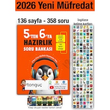 5'ten 6'ya Hazırlık Kitabı 2026 Yaz Tatili Soru Bankası İngilizce Kelime Kartları