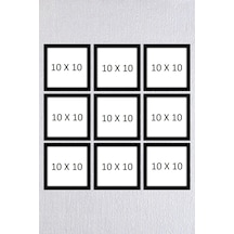 9lu 10x10 Siyah Çerçeve Seti