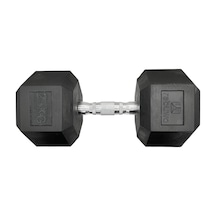 Rebuwo 25 KG 1 Adet  Hex Dambıl Kauçuk Altıgen Dambıl Hex Dumbbell
