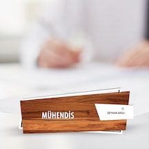 Kişiye Özel Mesleki Mühendis Ahşap Masa İsimliği model G5