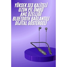 Boyun - 764 - Bantlı Kablolu Yüksek Ses Kaliteli Bluetooth Kulaklık Uzun Pil Ömrü 100 - Glblseme - Saat Sarj