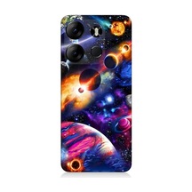 Tecno Spark Go 2023 Uyumlu Uzayda Gezegenler Ve Galaksiler Desenli Silikon Kılıf