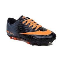 Walked 401-25 Halı Saha Çivili Krampon Siyah Turuncu 36-39 Siyah
