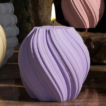 Dekoratif Oval Stün Kalıp 7,2x7,5x2,8 Cm