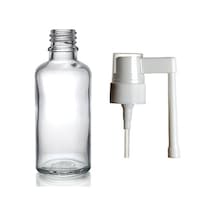 50ml Şeffaf Ağız Spreyi Başlıklı Cam Şişe,24 Adet, Ağız Spreyi Şiesi, Cam Şişe, Medikal Şişe Diğer