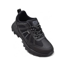 30518 Tam Ortopedik Taban Günlük Erkek Outdoor Spor Ayakkabı Cilt Mevsimlik Malzeme Siyah