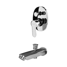 Newarc Domino Ankastre Valfli Gagalı Banyo Bataryası 971131 Krom