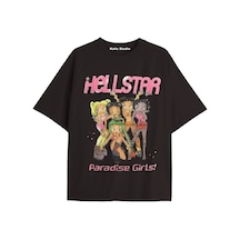 Kalic Studio Betty Boop Hellstar Oversize T-shirt Siyah