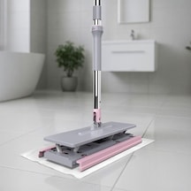 Deconox One Click Mop Paleti 4xl Büyük Palet 32cm, 8 Adet Bez Hediyeli, Asansörlü Mekanizma Çok Pratik, Tembel El D