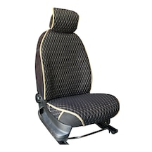 Oto Koltuk Minderi Oto Koltuk Kılıfı 2 Li Set Bej-siyah