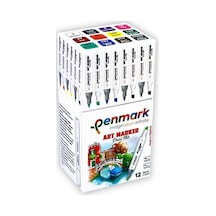 Penmark Art Marker Çift Uçlu Kalem 12 Li Set Hs-9000-12