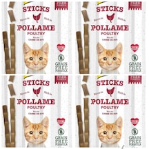 Gimcat Sticks Kümes Hayvanlı Tahılsız Ödül Çubukları 4 x 20 G