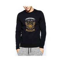 Pubg Chicken Dinner Baskılı Siyah Erkek Örme Sweatshirt (528987504)