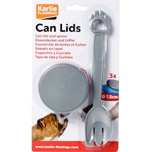 Karlie Flamingo Konserve Kedi Mama Kapağı + Kaşık 7 CM 3'lü