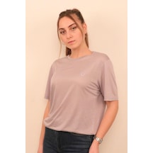 Rich Kadın O Yaka T-shirt Tişört Mavi