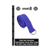 Özel Seri Hareket Antrenman Form Woo Yoga Yk-200 Yoga Kemeri Mavi