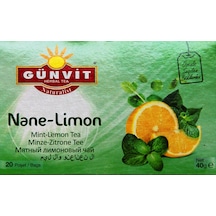 Günvit Naturalist Nane - Limon Bitki Süzen Poşet Çay 20'li