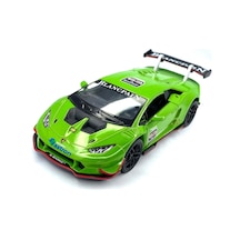 Kinsmart Lamborghini Huracan Lp620-2 Super Trofeo Çekbırak yeşil