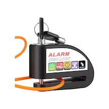 Alarmlı Fren Diski Motosiklet Diski Kilidi 110db Alarm Güvenlik Kilidi 1,2m Hatırlatma Kablosu Standart