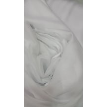 Janjan Şifon Kumaş Elbiselik Gömleklik Eşarplık Beyaz