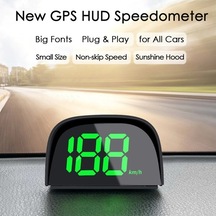 Flybuy Araba Gps Hız Göstergesi Dijital Ekran Hız Ölçer Araba Headup Display, Küresel Konum Sistemi