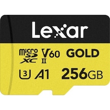 Lexar 256 GB Profesyonel GOLD UHS-II MicroSDXC Hafıza Kartı