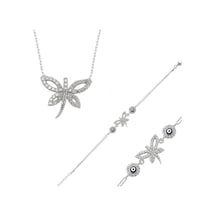 Gümüş Yusufçuk Bayan Set Çok Renkli
