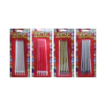 12 Li Uzun Mum - 14 Cm Diğer