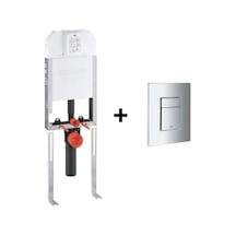 Grohe Duvariçi İnce Gömme Rezervuar ve Kapağı 2'li SET (8cm)